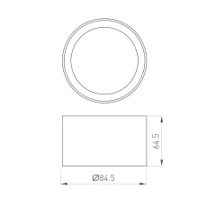 Кольцо антибликовое LGD-ANTIGLARE-RING-R85 (WH) (Arlight, Металл) 046758