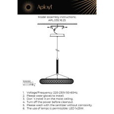 Подвесной светодиодный светильник Aployt Danuta APL.035.16.25