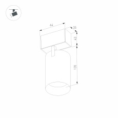 Светильник MAG-SPOT-45-R85-12W Day4000 (WH, 36 deg, 24V) (Arlight, IP20 Металл, 3 года)