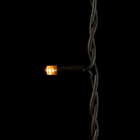 Гирлянда Бахрома 3,2 x 0,9 м Желтая, 168 LED, Провод Черный Каучук, IP65