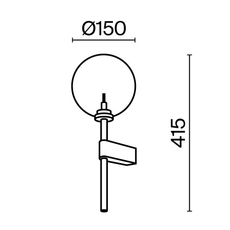 Настенный светильник (бра) Mood G4х1, MOD172WL-01B
