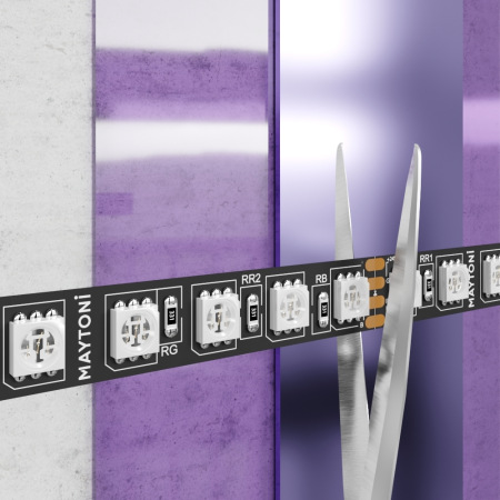 Светодиодная лента 24В 5050 21Вт/м RGB 5м IP20 Black 20038