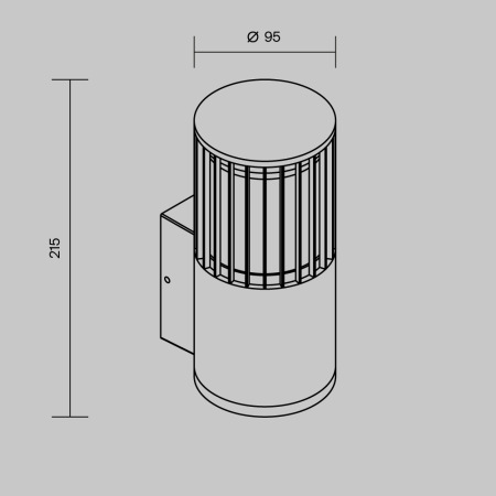 Настенный светильник (бра) Alura E27х1 35 Вт IP54