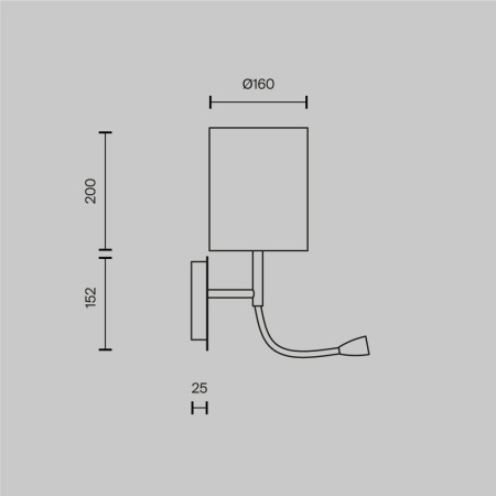 Бра Maytoni Bergamo MOD617WL-01CH