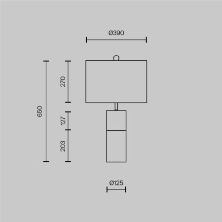 Настольный светильник Bianco E27х1 60Вт Z030TL-01BS