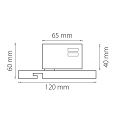 Адаптер для шинопровода Lightstar Asta 594066