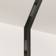 Угловой коннектор внутренний S35 встраиваемый черный, TRA004ICL-22B