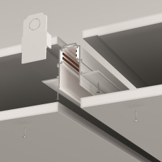 Шинопровод 2м Exility встраиваемый под ГКЛ 12,5мм, белый, TRX034-422.12W