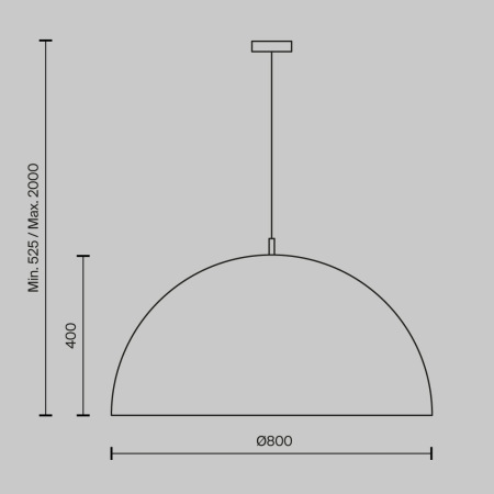 Подвесной светильник Dome E27х5, MOD169PL-05GB1