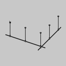 Основание на тросовых подвесах Hang для трековых светильников Flarity TFC-Flar-H06-B, черный
