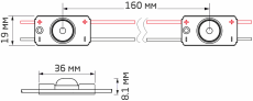 Светодиодный модуль TELELINE TN-1 0.6W