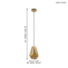 Подвесной светильник Eglo Chiavica 43226