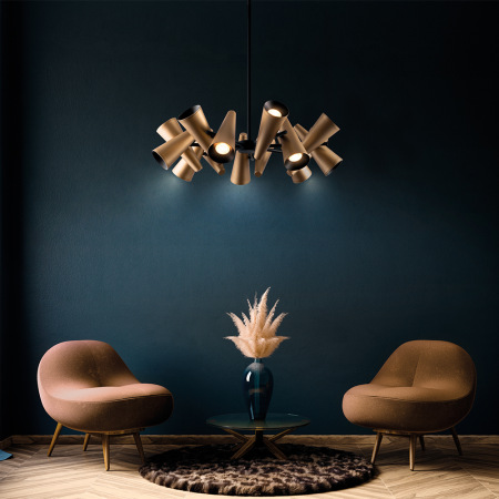 Подвесной светильник Giro GU10x14, MOD095PL-14BS