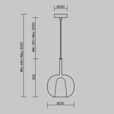 Подвесной светильник Duality E27х1, MOD271PL-01W2