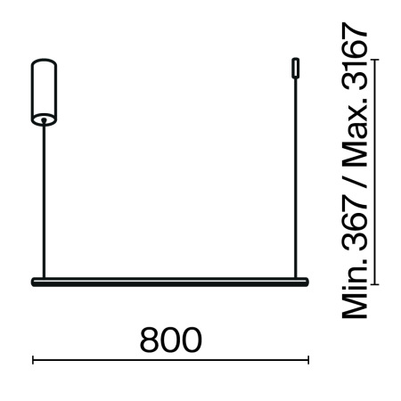 Подвесной светильник Halo 2600-3500К 10Вт, MOD246PL-L16BSK
