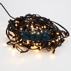 Гирлянда «Айсикл» («Бахрома») светодиодная 3,2х0,9 м,  120 LED,  черный провод каучук,  теплое белое свечение NEON-NIGHT