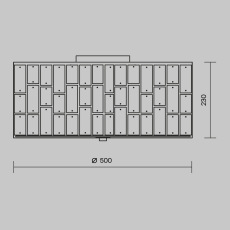 Подвесной светильник Gelid MOD184PL-04CH