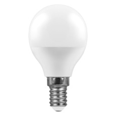 Лампа светодиодная, (7W) 230V E14 6400K G45, LB-95