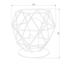 Настольная лампа TK Lighting 3061 Galaxy