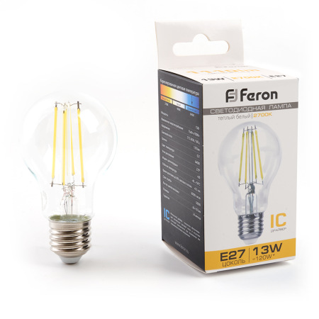 Лампа светодиодная Feron LB-613 Шар E27 13W 2700K
