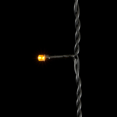 Гирлянда Бахрома 3,1 x 0,5 м Желтая 220В, 150 LED, Провод Черный ПВХ, IP54