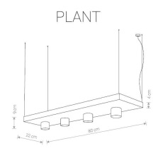 Подвесной светильник Nowodvorski Plant 9381