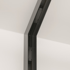 Угловой коннектор внутренний S35 накладной черный, TRA004ICL-21B