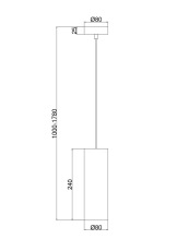 Подвесной светильник Gioia E14х1 40Вт, P011PL-01CH