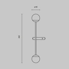 Настенный светильник (бра) Touch 3000К 10Вт, MOD285WL-L10BS3K