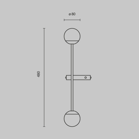 Настенный светильник (бра) Touch 3000К 10Вт, MOD285WL-L10BS3K