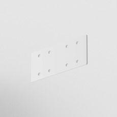 Прямой коннектор 1шт Gravity накладной белый, TRA004C-21W