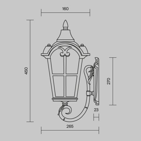 Настенный светильник (бра) Albion O413WL-01BZ1