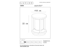 Уличный светильник Lucide Cadix 15804/22/30