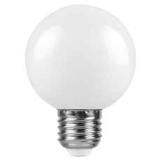 Лампа светодиодная, (3W) 230V E27 2700K G60 матовая, LB-371