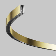 Шинопровод полукруг 650мм Flarity латунь, TRX154-SR-D650-BS