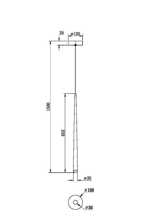 Подвесной светильник Cascade 3000-4000К 6Вт, MOD132PL-L6BK