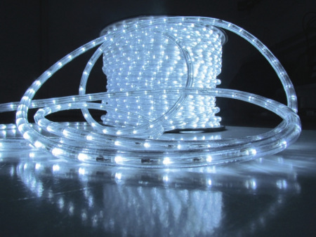 Дюралайт круглый LED-CDL-2W-100M-3.33CM-2M-220V-W белый,13мм, 2М