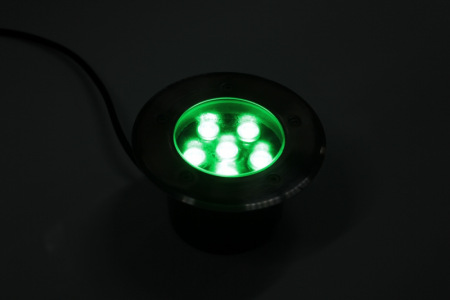 Прожектор G-MD100-G грунтовой LED-свет зеленый D150, 6W, 12V