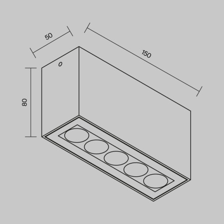 Потолочный светильник Ares 3000К 10Вт IP 54, O309CL-L10GF3K