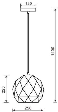 Подвесной светильник Deko-Light Asterope round 250 342129