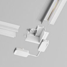 Коннектор угловой Radity встраиваемый белый TRA084CL-12W