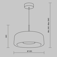 Подвесной светильник Madmen 3000K 6Вт, MOD127PL-L6SG