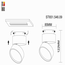 Трековый светодиодный светильник ST Luce ST651.546.09