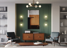 Настенный светильник (бра) Teatro G9х2, MOD287WL-02BS