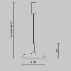 Подвесной светильник Gerhard 3000К 19Вт, MOD189PL-L12B3K1