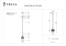 Подвесной светильник Freya Ornella FR2201-PL-01-G