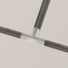 Коннектор Т-образный Gravity встраиваемый белый, TRA010CT-42W