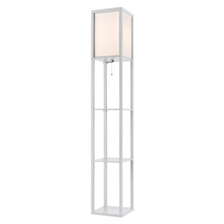 8089/1F COMFI LN25 белый, дерево/текстиль Торшер Е27 1*60W 220V PRACTIC