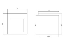 Подсветка для лестниц Агса 3000К 3Вт IP 65, O038-L3B