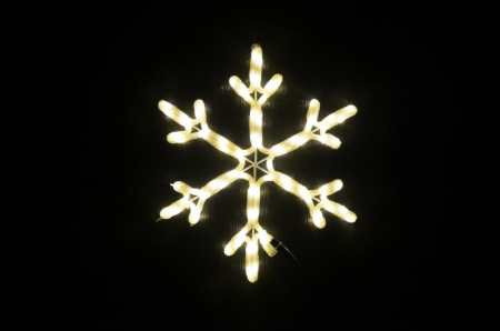 LED-XM(FR)-2D-CK005-B-24"-WW Мотив Снежинка белый теплый